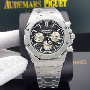 ساعت مردانه اودمار پیگه ۳ موتوره سیلور مشکی Audemars Piguet Ap