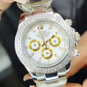 ساعت زنانه رولکس دیتونا دورنگین سیلور Rolex