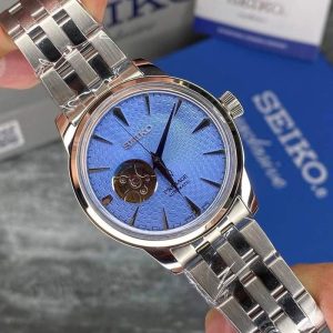 ساعت مردانه سیکو پرساژ سیلور آبی Seiko