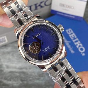 ساعت مردانه سیکو پرساژ سیلور سورمه ای Seiko