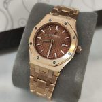 ساعت اودمار پیگه رزگلد قهوه ای Audemars Piguet AP