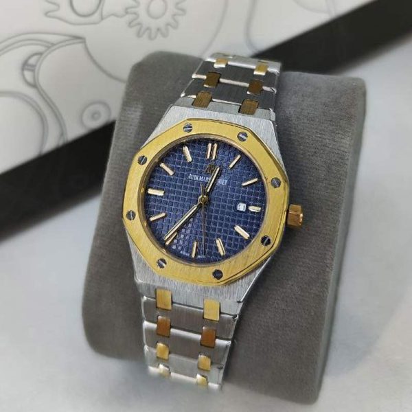 ساعت اودمار پیگه سیلور گلد آبی Audemars Piguet AP