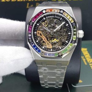 ساعت زنانه و مردانه اودمار پیگه رویال نگین رنگی Audemars Piguet