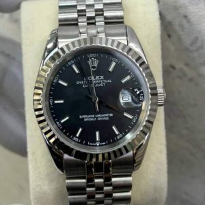 ساعت رولکس مردانه دی دیت سیلور مشکی Rolex