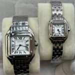ساعت زنانه کارتیه پنتر فلزی تمام سیلور Cartier