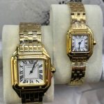 ساعت زنانه کارتیه پنتر فلزی گلد سفید Cartier