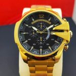 ساعت دیزل شاخدار گلد مشکی Diesel