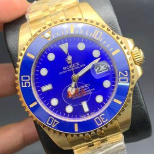 ساعت مردانه رولکس سابمارینر آبی گلد Rolex Submariner