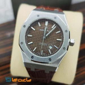 ساعت مردانه اودمار پیگه قهوه ای سیلور Audemars Piguet Ap