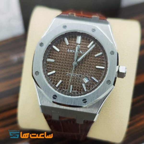 ساعت مردانه اودمار پیگه قهوه ای سیلور Audemars Piguet Ap
