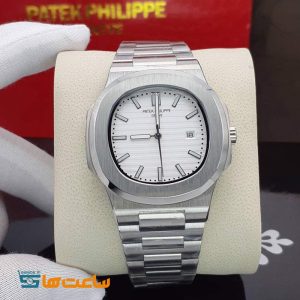 ساعت پتک فیلیپ ناتیلوس سیلور سفید Patek Philippe Nautilus Silver