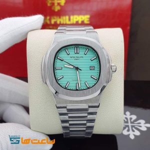 ساعت پتک فیلیپ ناتیلوس سیلور تیفانی Patek Philippe Nautilus Silver Tiffany
