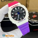 ساعت زنانه و مردانه کاسیو جی شاک سفید بنفش صورتی Casio G-Shock