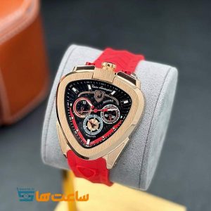 ساعت مچی مردانه لامبورگینی رزگلد قرمز Lamborghini Spyder