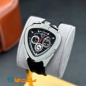 ساعت مچی مردانه لامبورگینی سیلور مشکی قرمز Lamborghini Spyder