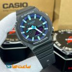 ساعت زنانه و مردانه کاسیو جیشاک مشکی آبی سبز Casio G-Shock GA-2100