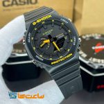 ساعت زنانه و مردانه کاسیو جیشاک مشکی زرد Casio G-Shock GA-2100