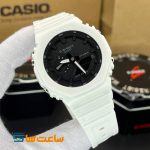ساعت زنانه و مردانه کاسیو جیشاک سفید مشکی Casio G-Shock GA-2100