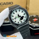 ساعت زنانه و مردانه کاسیو جیشاک مشکی سفید Casio G-Shock GA-2100