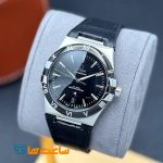 ساعت مچی امگا کانسلیشن چرم سیلور مشکی Omega Constellation Co-Axial Master
