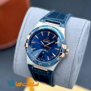 ساعت مچی امگا کانسلیشن چرم سورمه ای Omega Constellation Co-Axial Master