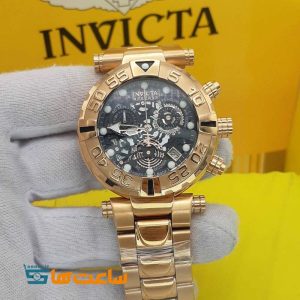 ساعت اینویکتا مردانه مدل سوباکو کرنوگراف رزگلد مشکی INVICTA SUBAQUA
