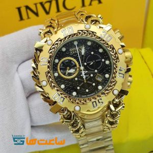 ساعت مردانه اینویکتا مدل گلادیاتور گلد مشکی INVICTA
