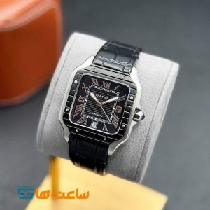 ساعت مردانه کارتیر سانتوس اتومات مشکی Cartier Santos