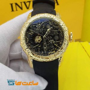 ساعت مچی مردانه اینویکتا مدل یاکوزا طلایی INVICTA Yakuza