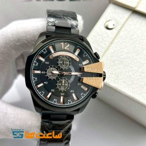 ساعت دیزل شاخدار مشکی رزگلد Diesel