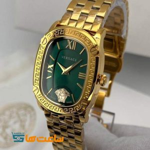 ساعت مچی زنانه ورساچه گلد سبز Versace Couture