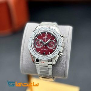 ساعت مچی مردانه امگا اسپیدمستر زرشکی سیلور Omega Speedmaster