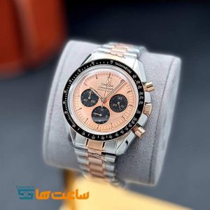 ساعت مچی مردانه امگا اسپیدمستر سیلور رزگلد مشکی Omega Speedmaster