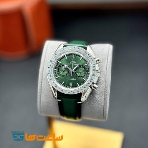 ساعت مچی مردانه امگا اسپیدمستر کرنوگراف چرمی سبز Omega Speedmaster