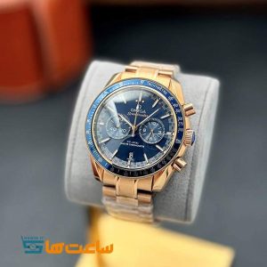 ساعت مچی مردانه امگا اسپیدمستر گلد سورمه ای Omega Speedmaster