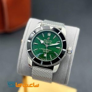 ساعت مچی مردانه برایتلینگ سیلور سبز Breitling Superocean Heritage