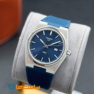 ساعت مچی مردانه تیسوت سیلور سورمه ای Tissot PRX Powermatic