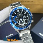 ساعت مچی مردانه کاسیو ادیفایس سیلور آبی Casio Edifice