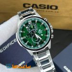 ساعت مچی مردانه کاسیو ادیفایس سیلور سبز Casio Edifice