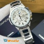 ساعت مچی مردانه کاسیو ادیفایس سیلور سفید Casio Edifice