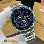 ساعت مچی مردانه کاسیو ادیفایس سیلور مشکی آبی Casio Edifice