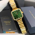 ساعت دنیل ولینگتون زنانه مربع گلد سبز Daniel Wellington
