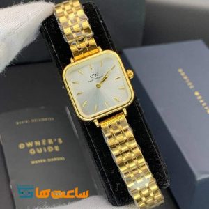ساعت دنیل ولینگتون زنانه مربع گلد سفید Daniel Wellington