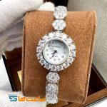 ساعت رویال کرون بند نقره ای تک دور سیلور سفید ROYAL CROWN