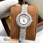 ساعت رویال کرون بند نقره ای تک دور سیلور سفید ROYAL CROWN
