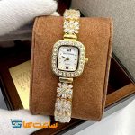 ساعت رویال کرون بند نقره ای تک دور گلد سفید ROYAL CROWN