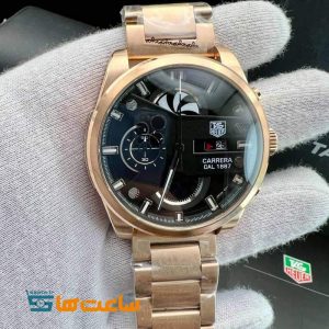 ساعت مردانه تگ هویر کررا گلد مشکی Tag Heuer Carrera cr7